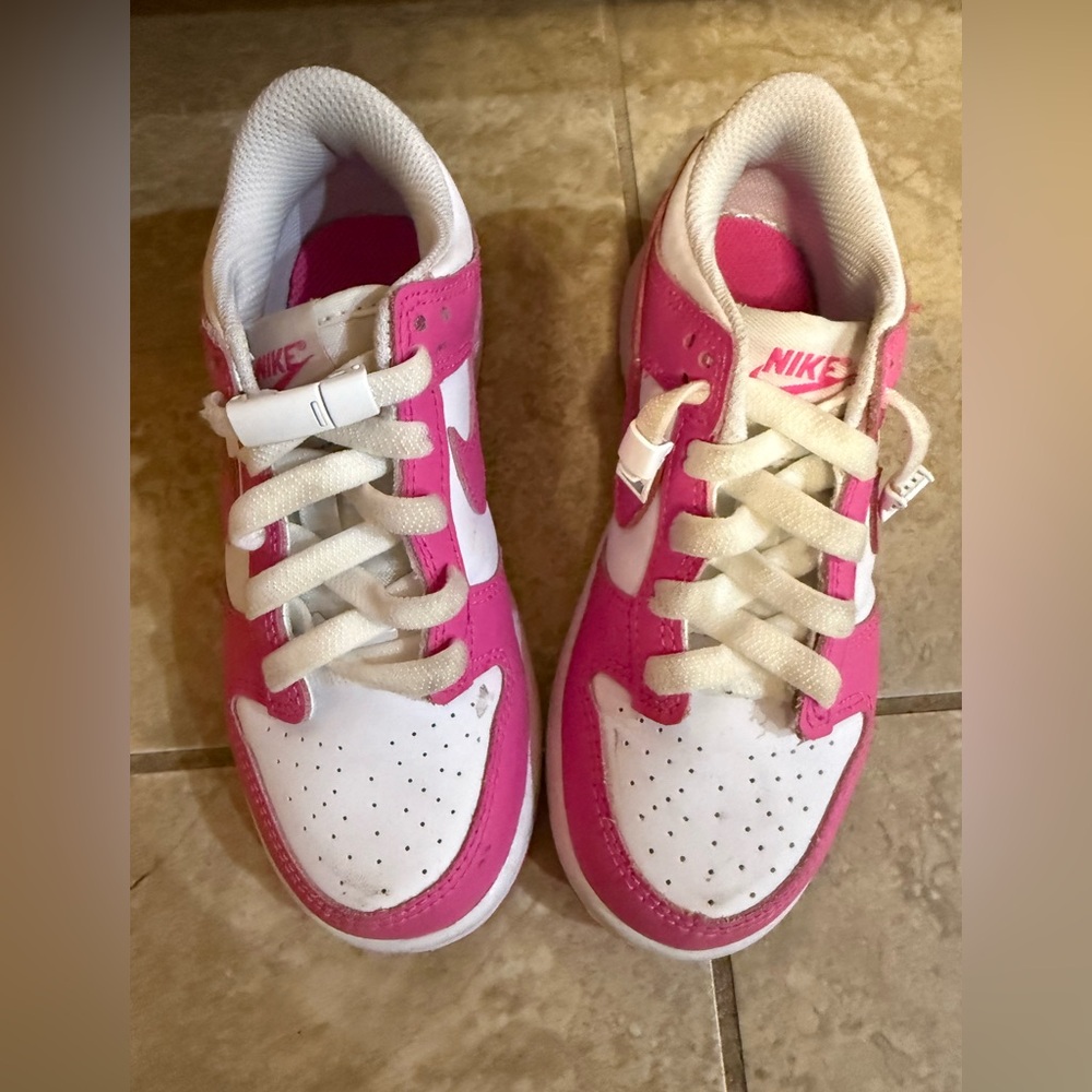 Nike 12C toddler Pink and White Shoes
